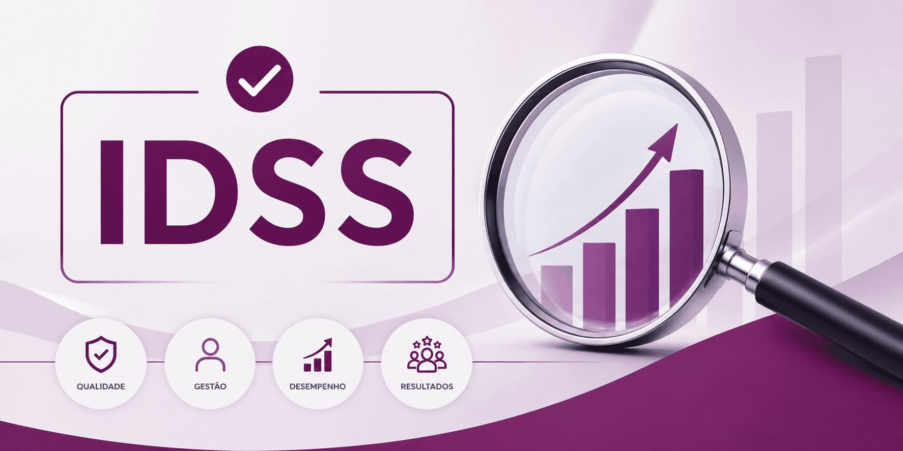 Imagem do IDSS com gráfico de desempenho e lupa